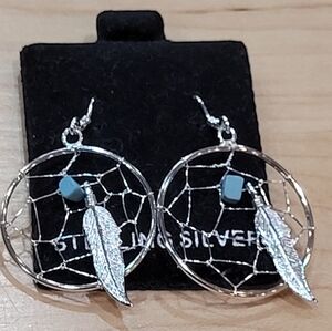 Dream Catcher Earrings - Sterling Silver